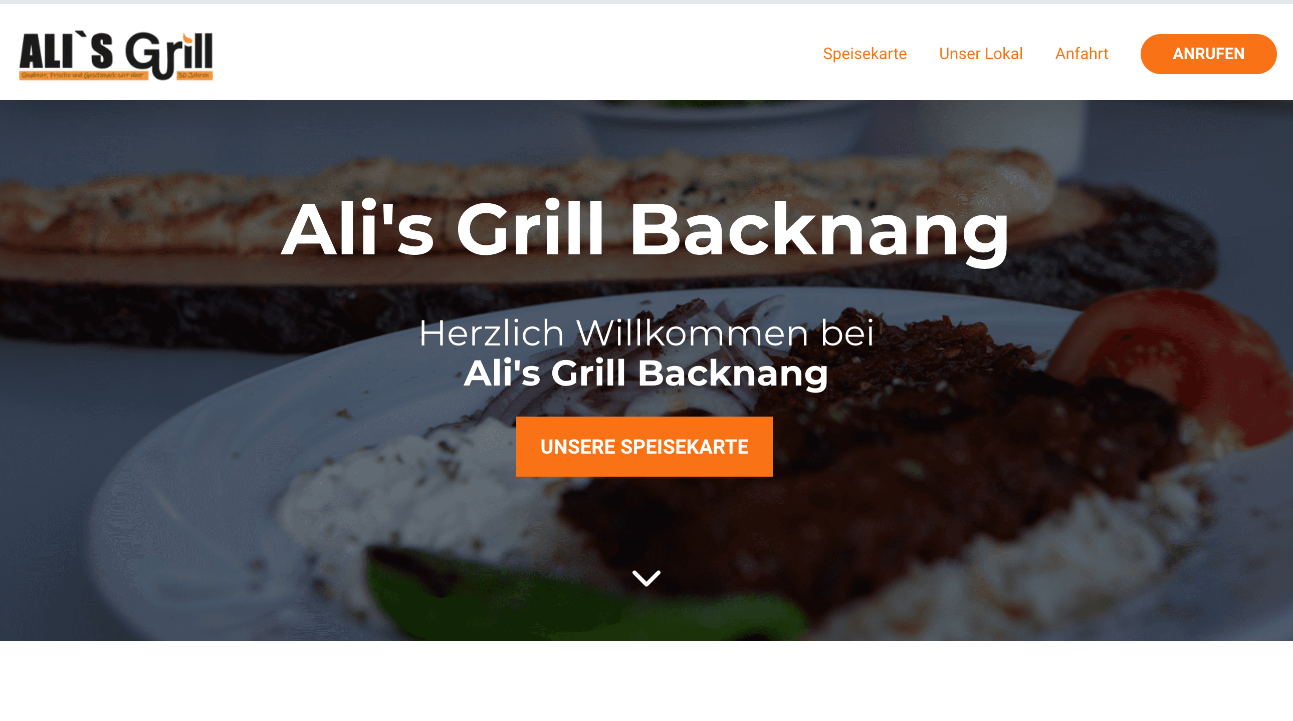 Desktop Ansicht von Ali's Grill