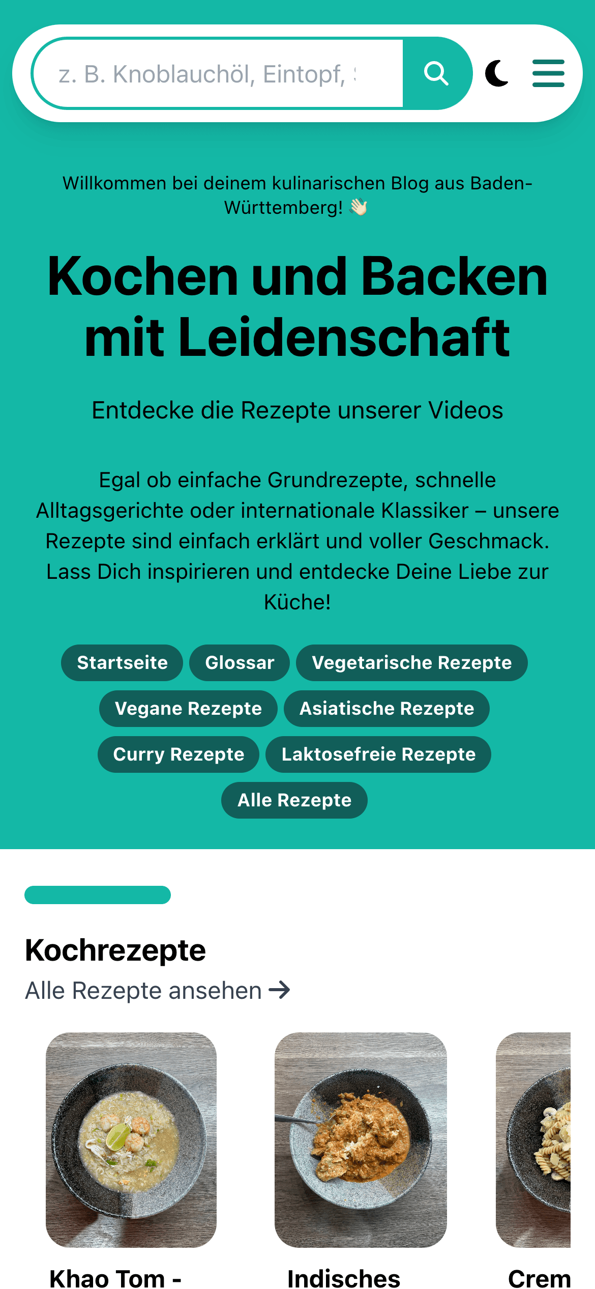 Mobile Ansicht von Nils & Kathi – Back- und Kochrezepte