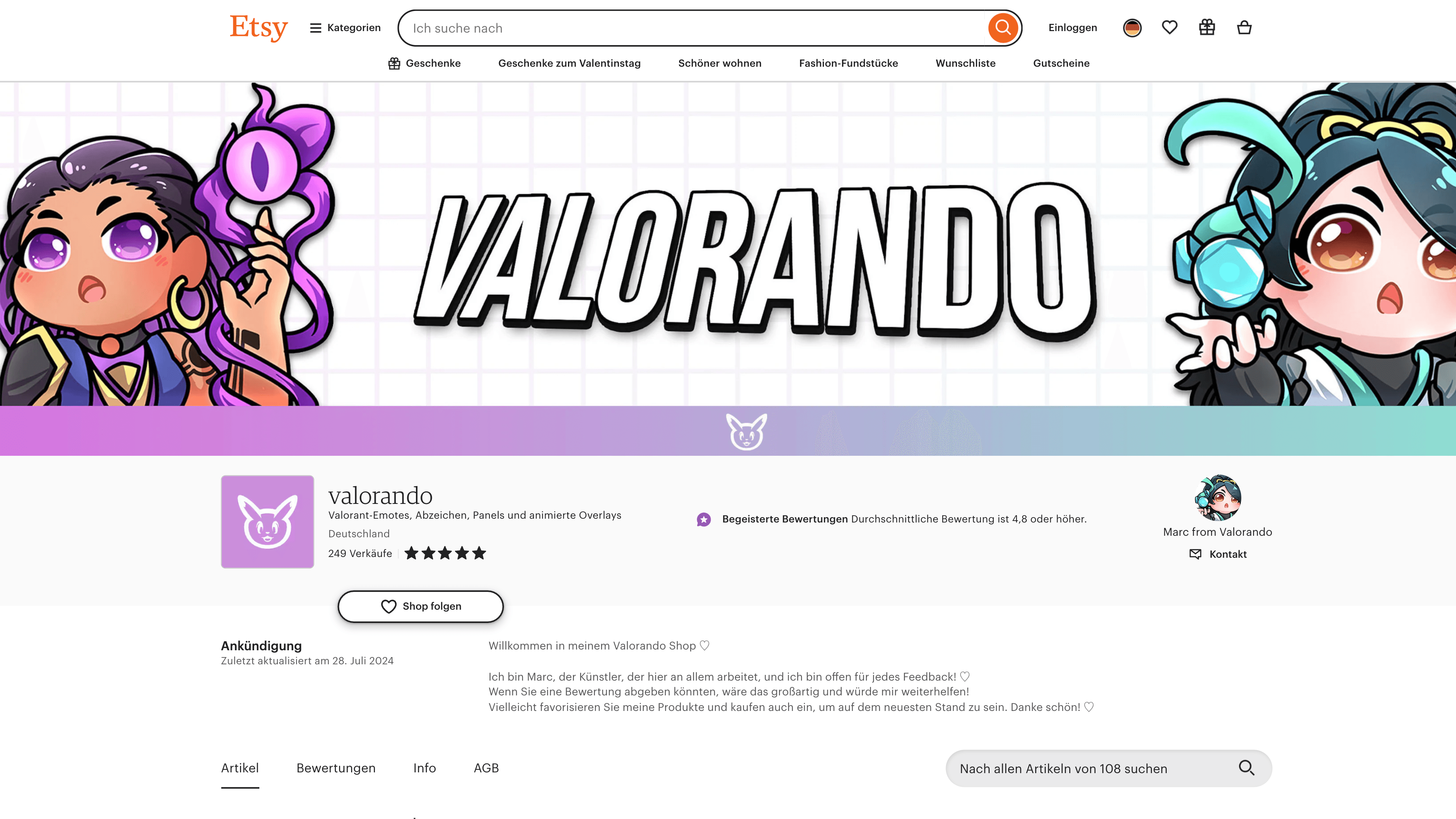 Desktop Ansicht von Valorando